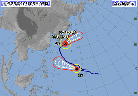 台風18号東海関東影響