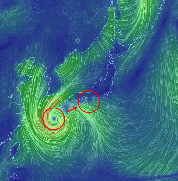 台風19号大阪影響いつ13日14日最接近
